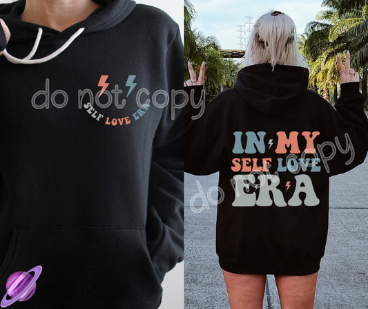 SELF LOVE ERA HOODIE FRONT & BACK DESIGN