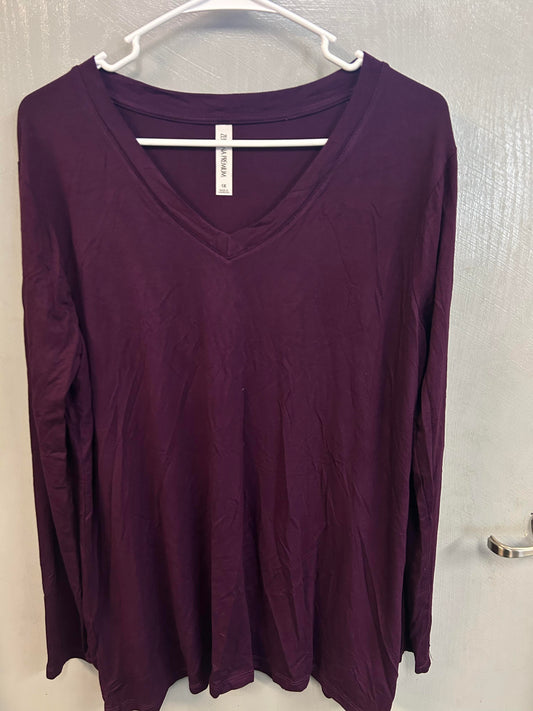 Eggplant purple shirt