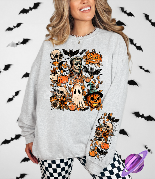 FRANK - CREWNECK SWEATSHIRT  W/ SLEEVE PRINT