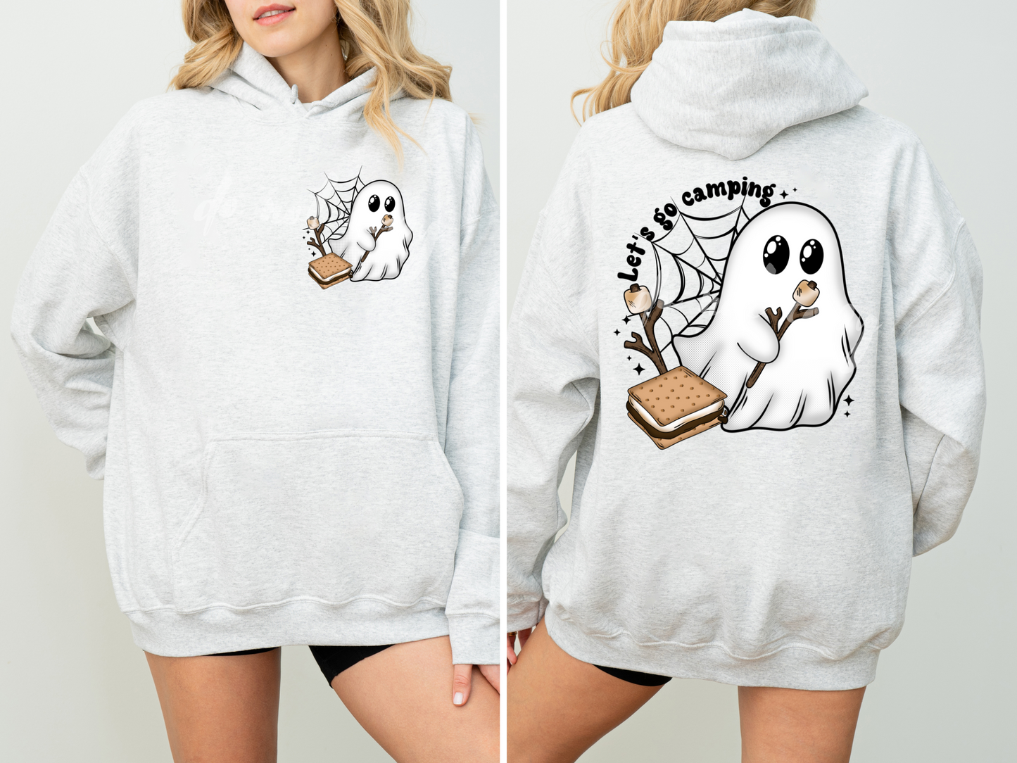 GO CAMPING- FRONT & SLEEVE DESIGN HOODIE