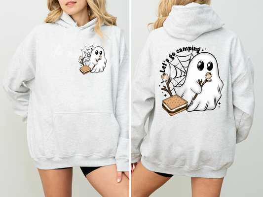 GO CAMPING- FRONT & SLEEVE DESIGN HOODIE