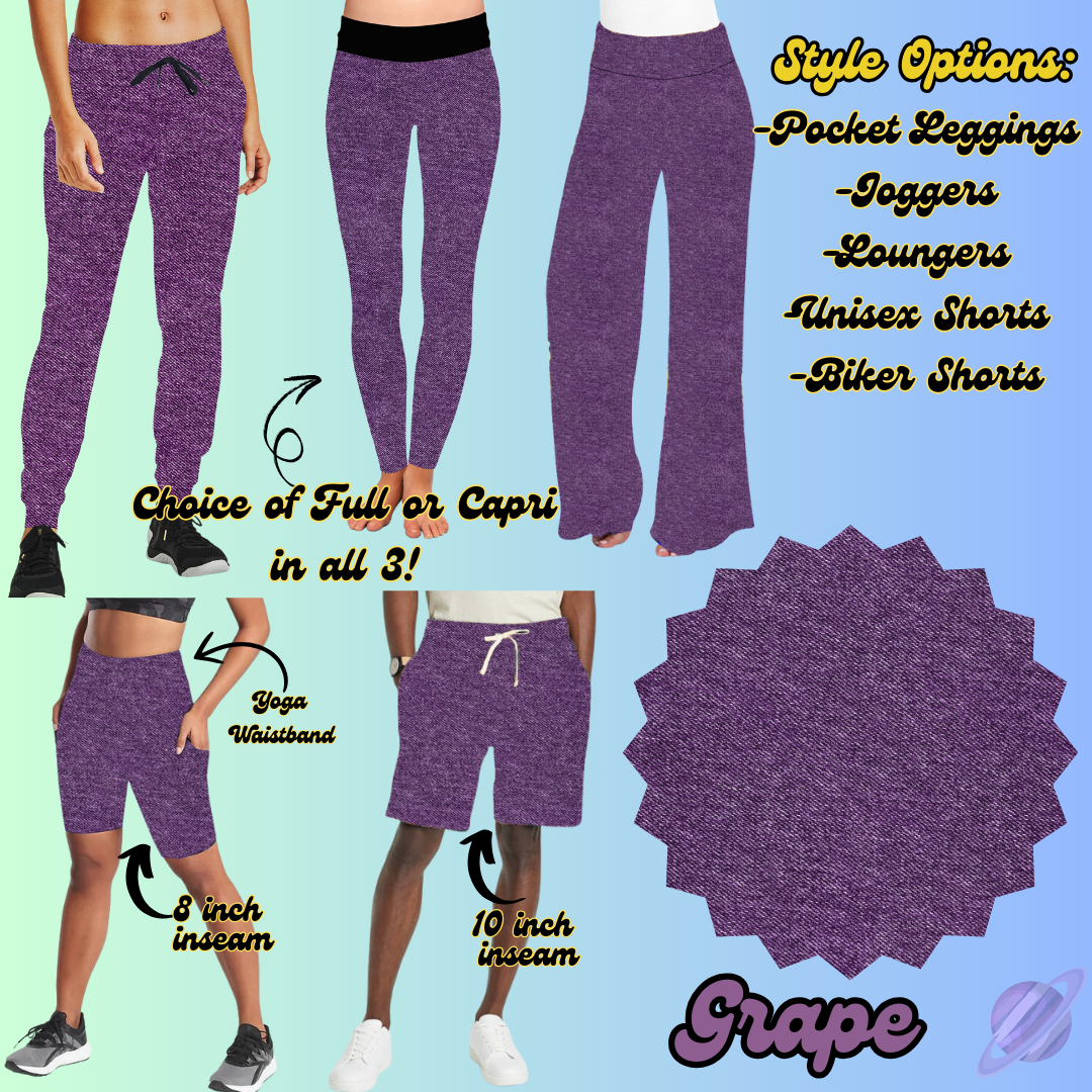 COLORFUL DENIM RERUN-GRAPE-BOTTOMS 5 STYLES-PREORDER CLOSING 7/25