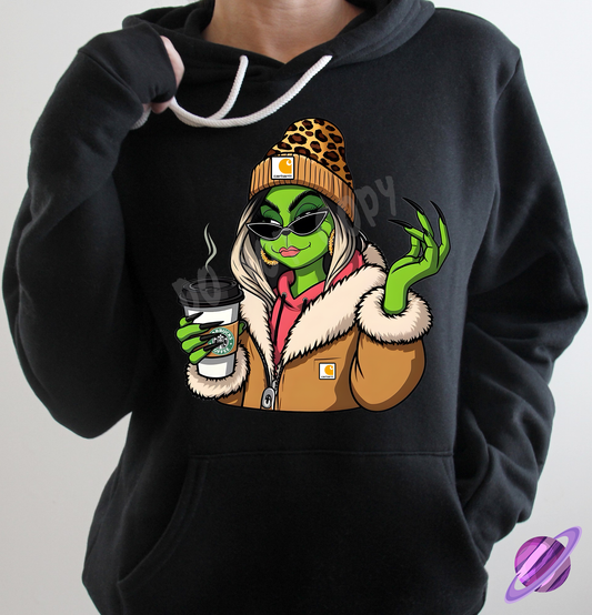 GREEN BOUGIE MEAN GIRL HOODIE