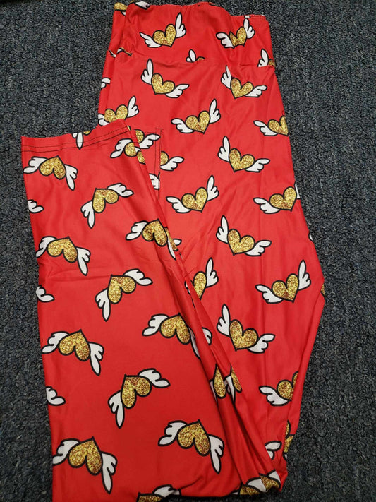 Heart with Wings Leggings TC2