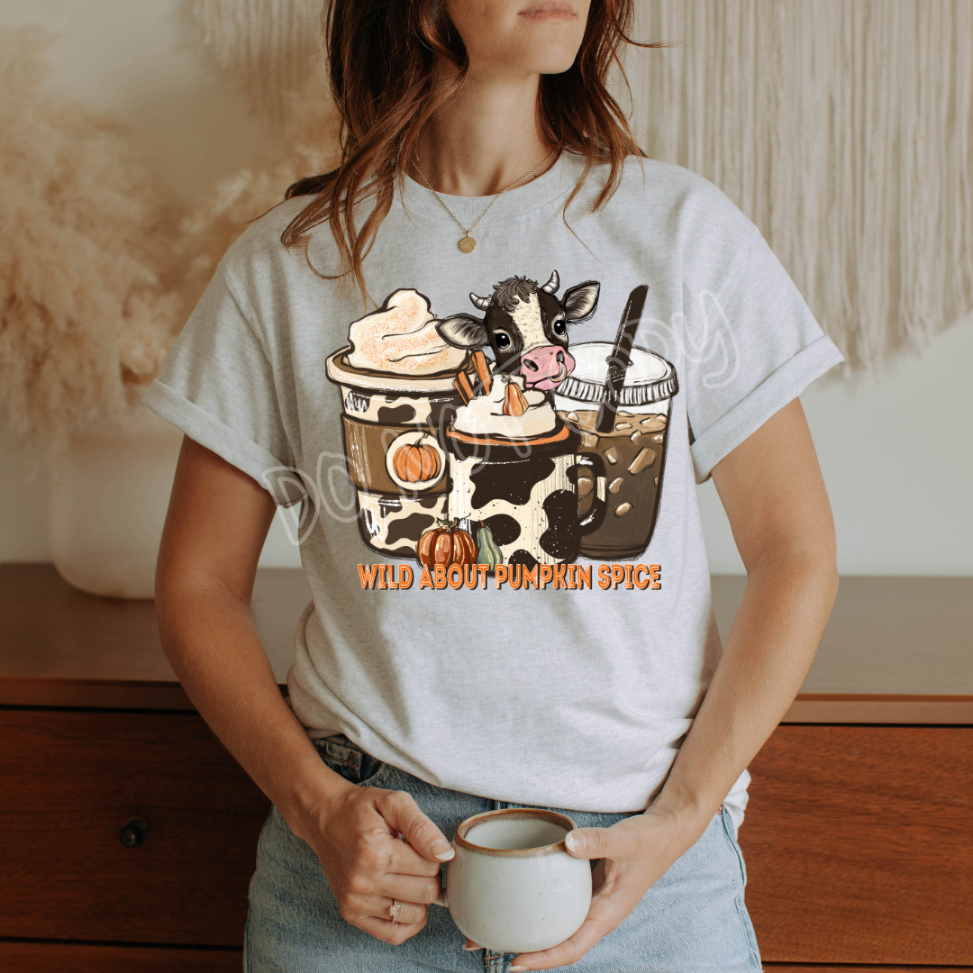 PUMPKIN SPICE COW TEE