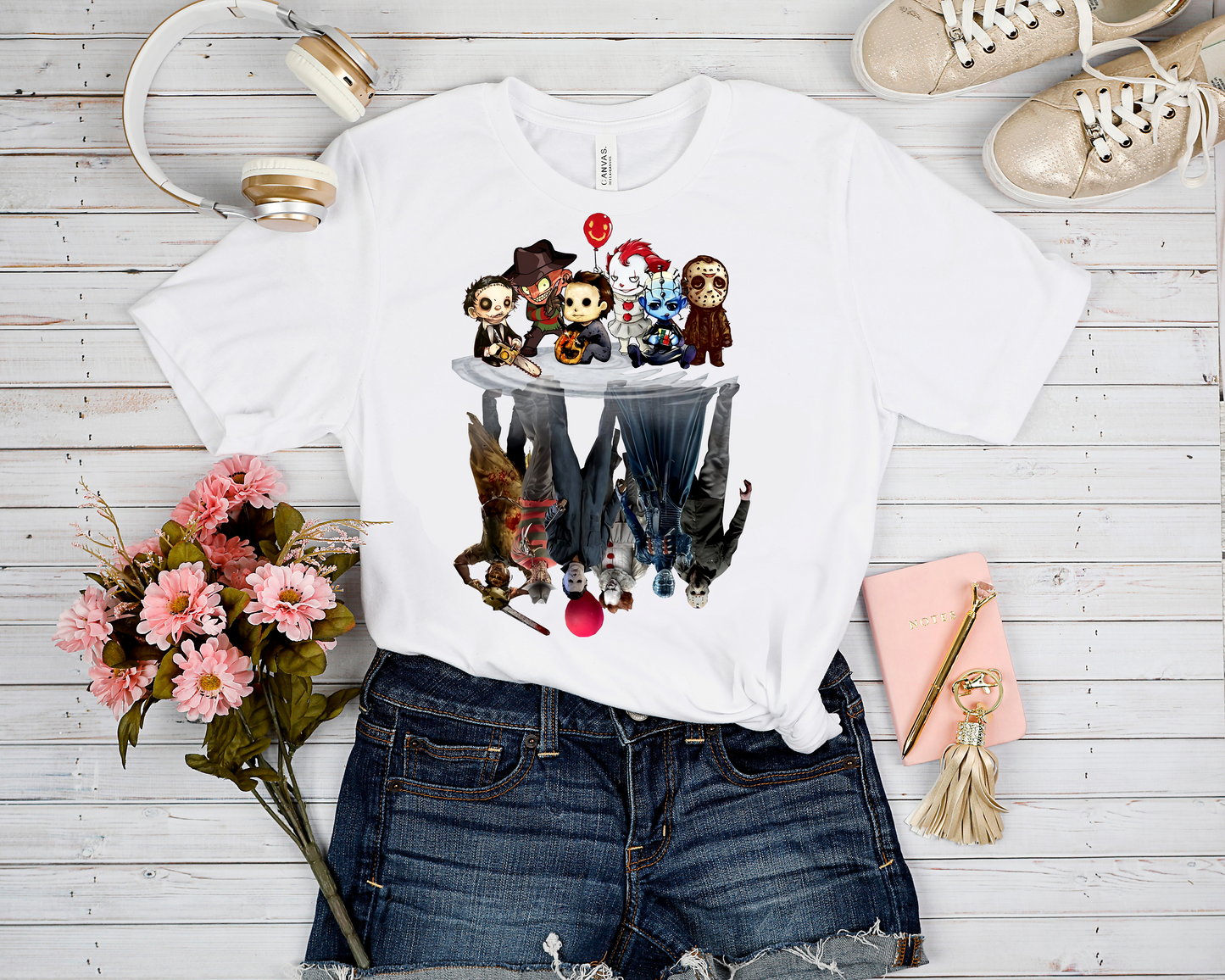 HORROR REFLECTION GRAPHIC TEE