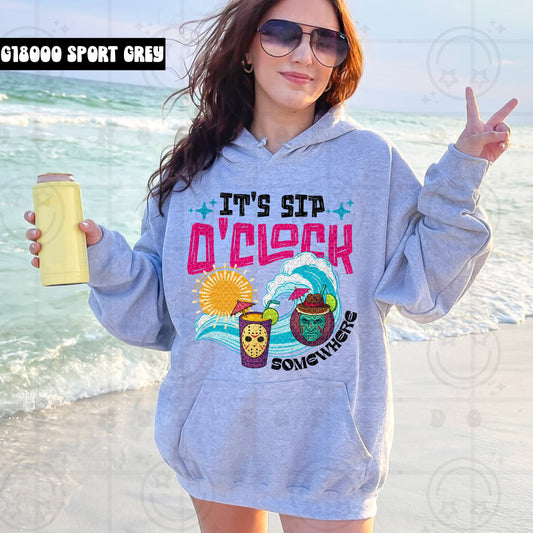 ITS SIP OCLOCK SOMEWHERE HOODIE