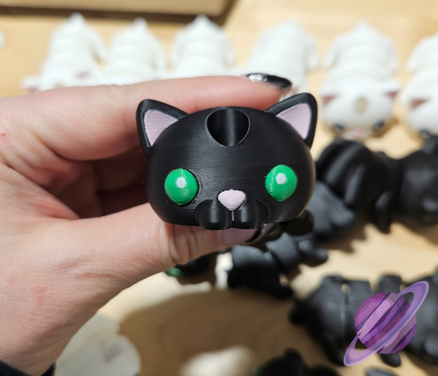 KITTY CAT-3D PRINTED STRAW BUDDY