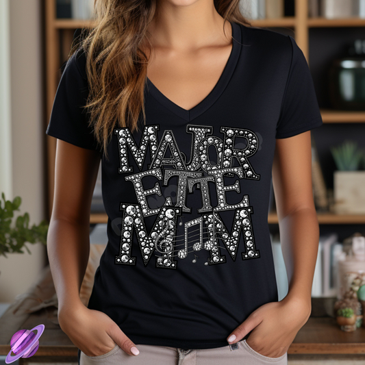 MAJORETTE MOM BLING TEE