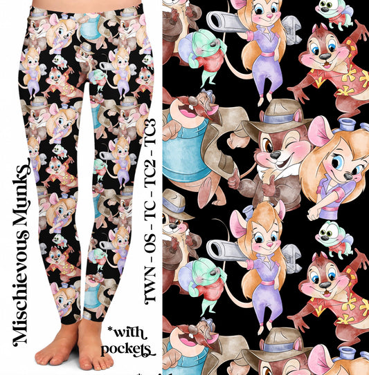 Mischevious Monks - Full Leggings with Pockets