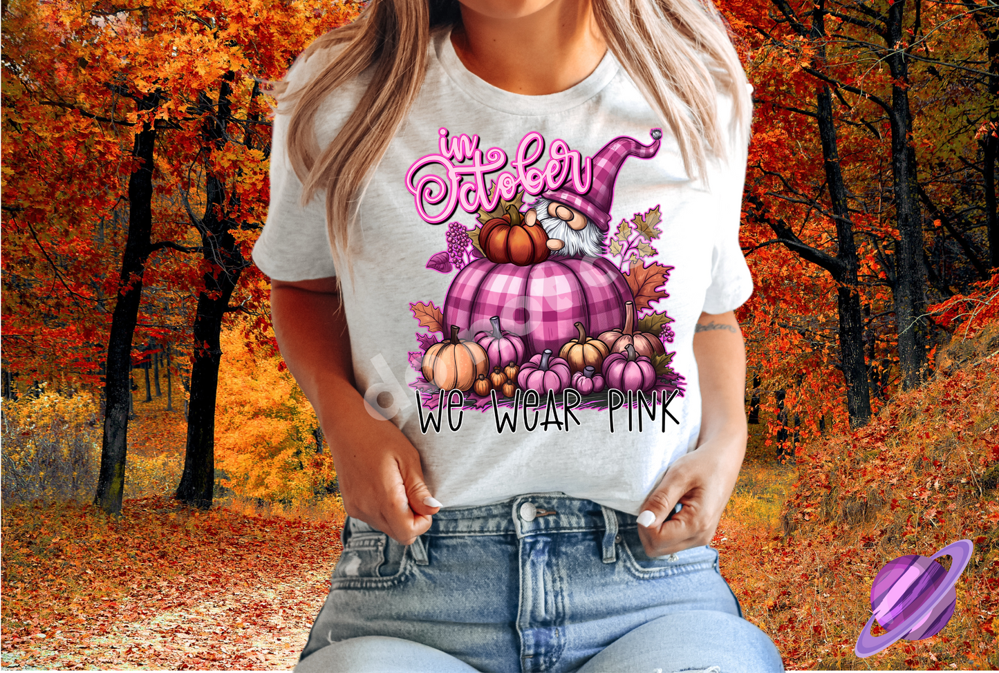 OCTOBER PINK GNOME TEE
