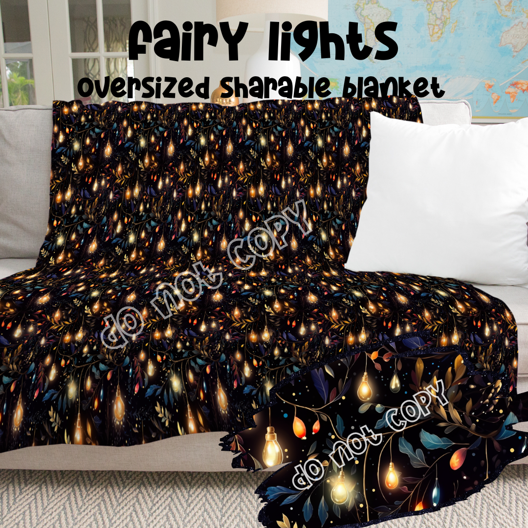 FAIRY LIGHTS - GIANT SHAREABLE THROW BLANKETS