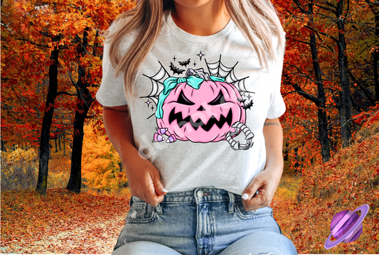 PASTEL PINK PUMPKIN TEE