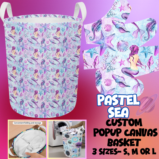 STORAGE BASKET RUN-PASTEL SEA-3 SIZES-PREORDER CLOSING 8/5