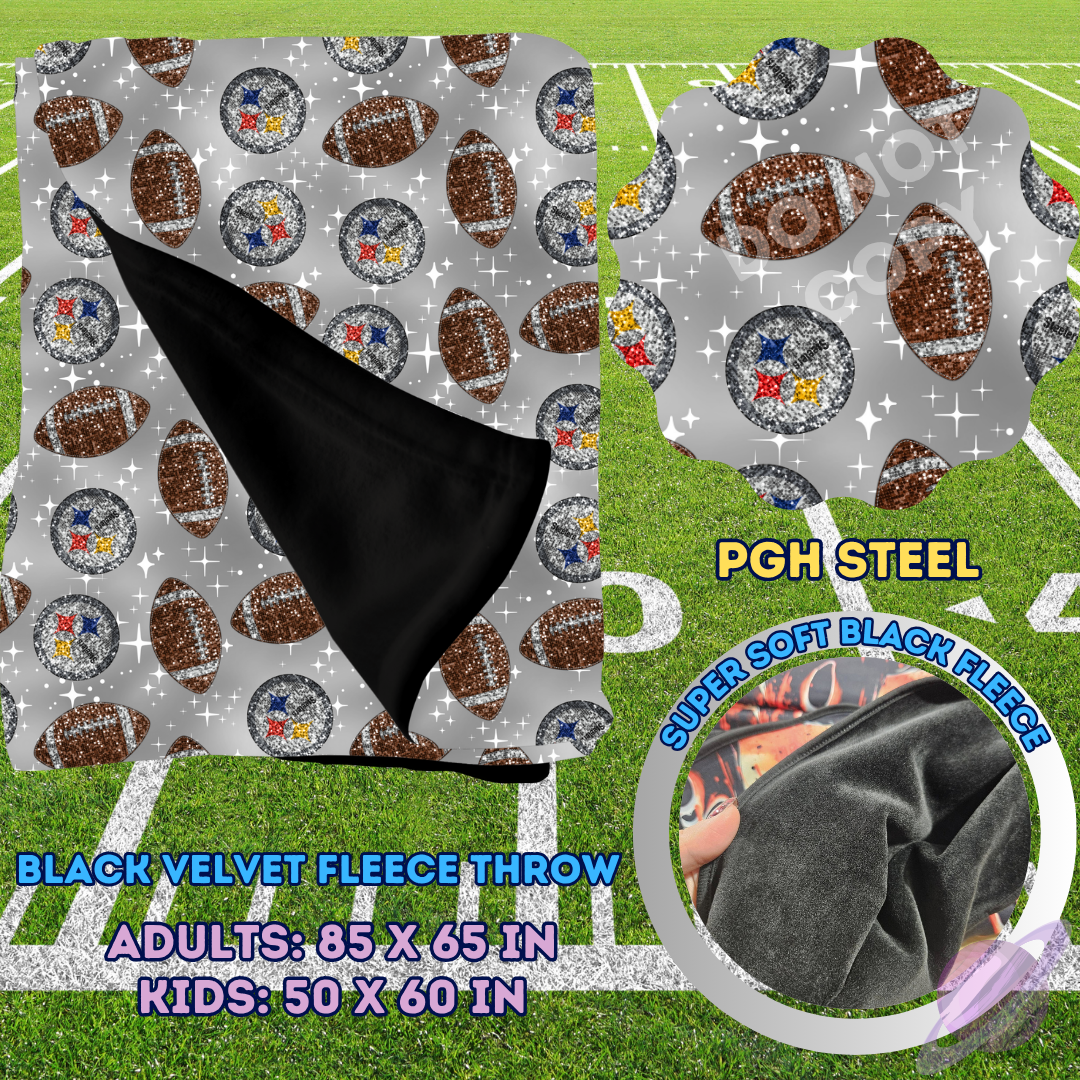 SEQUIN FB THROWS-PGH STEEL-PREORDER CLOSING 8/15