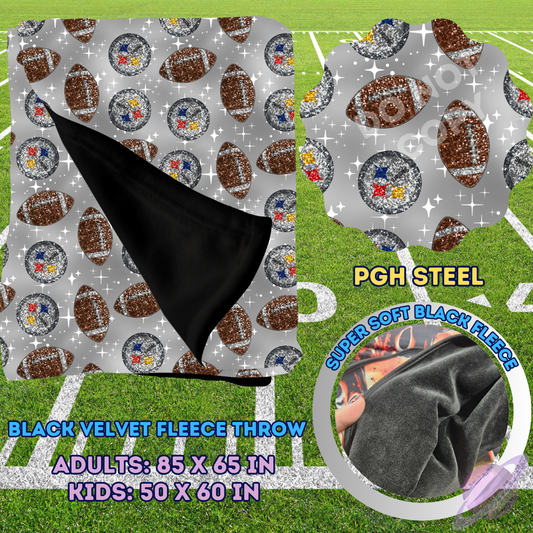 SEQUIN FB THROWS-PGH STEEL-PREORDER CLOSING 8/15