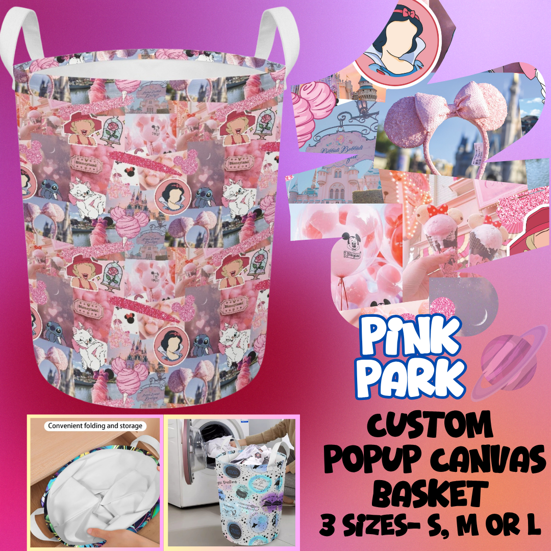 STORAGE BASKET RUN-PINK PARK-3 SIZES-PREORDER CLOSING 8/5