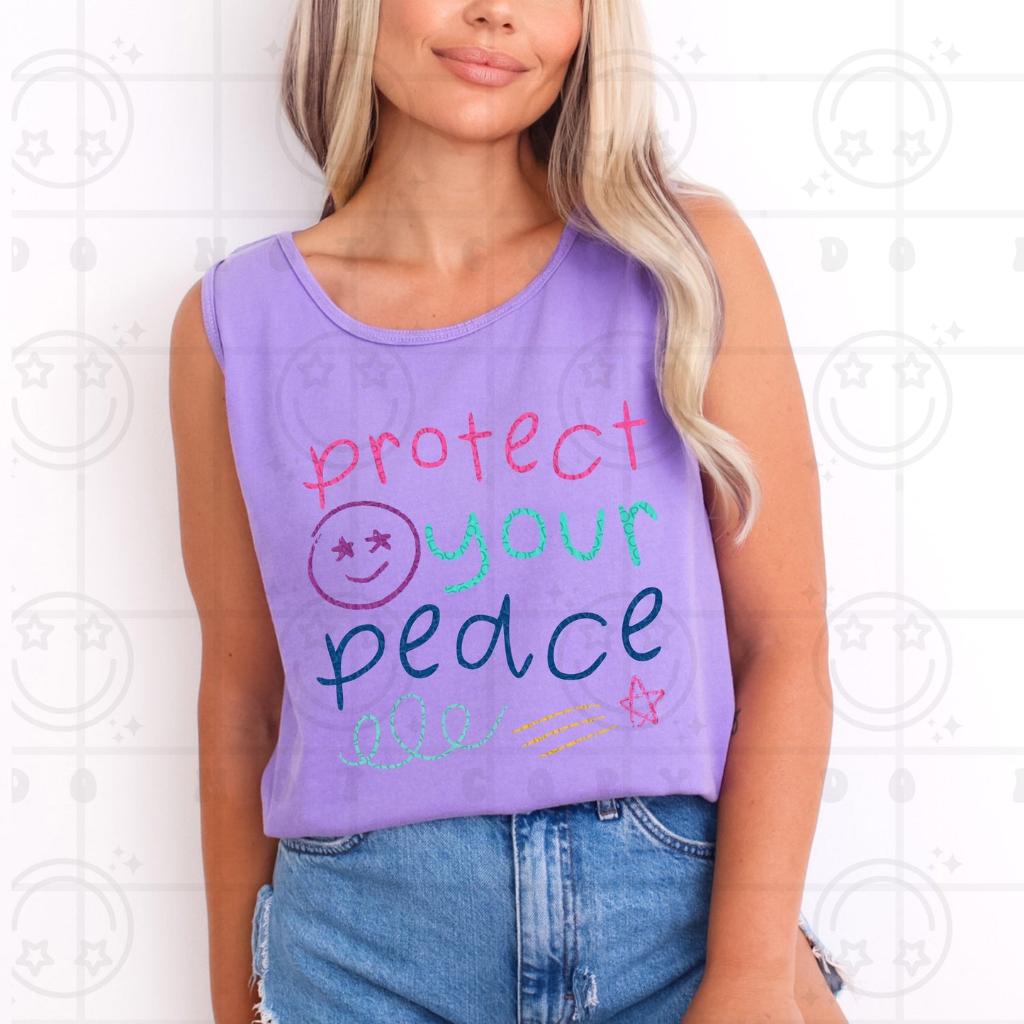 PROTECT YOUR PEACE DOODLE TANK