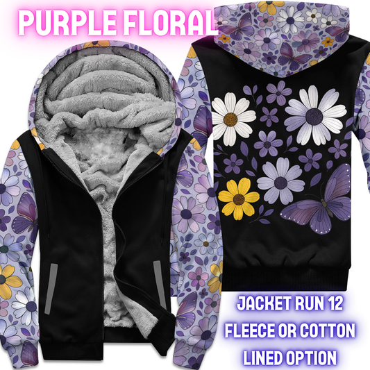 JACKET RUN 12-PURPLE FLORAL-PREORDER CLOSING 8/18