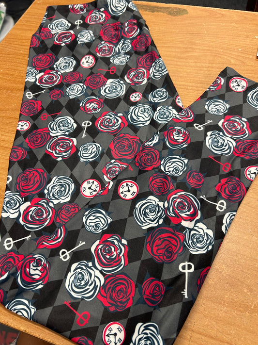 Red and white roses