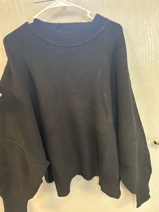 Regular Neck Black Sweater
