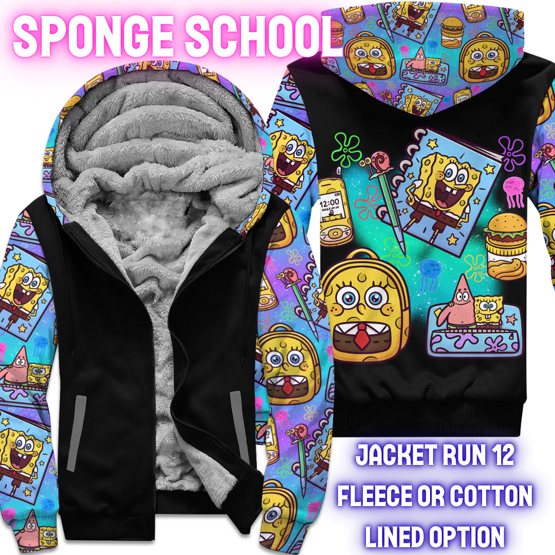 JACKET RUN 12-SPONGE SCHOOL-PREORDER CLOSING 8/18