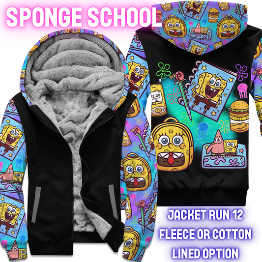 JACKET RUN 12-SPONGE SCHOOL-PREORDER CLOSING 8/18