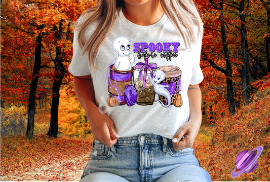 SPOOKY BEFORE COFFEE TEE