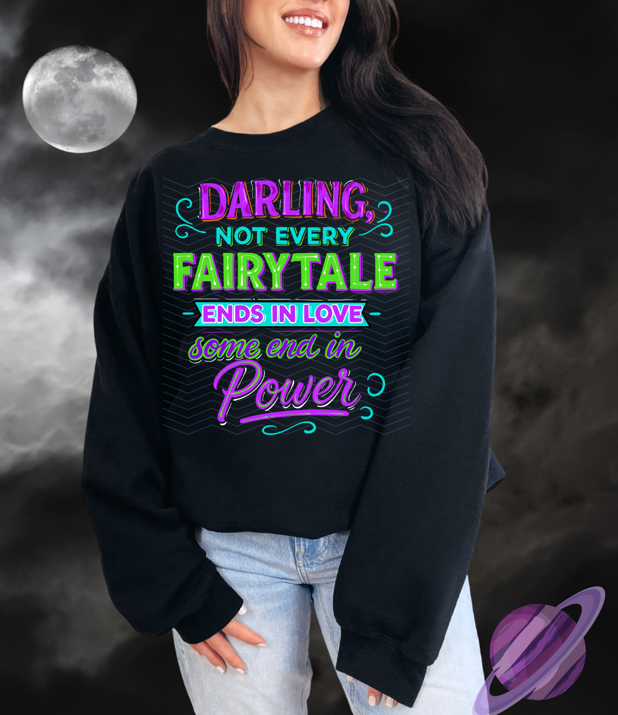 SPOOKY PRINCESS CREWNECK SWEATSHIRT 3
