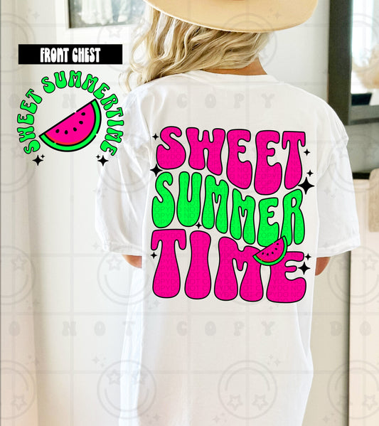 SWEET SUMMER TIME 2- DOUBLE SIDED TEE