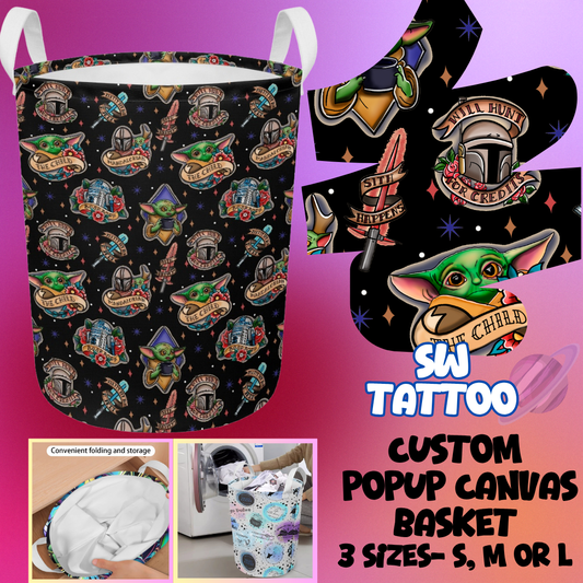 STORAGE BASKET RUN-SW TATTOO-3 SIZES-PREORDER CLOSING 8/5