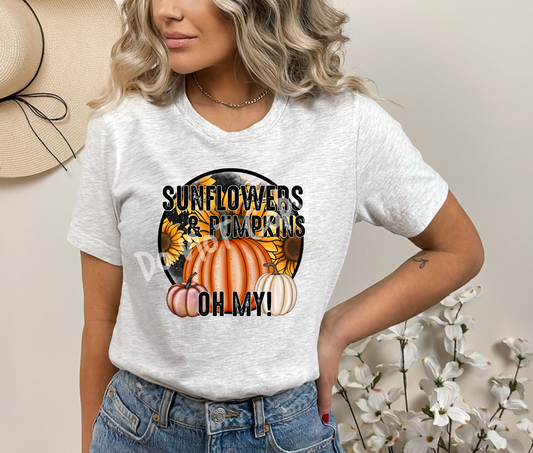 SUNFLOWERS & PUMPKINS OH MY! TEE