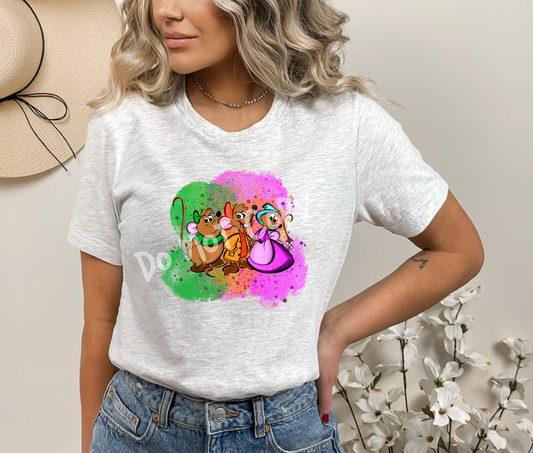 WATERCOLOR MICE TEE