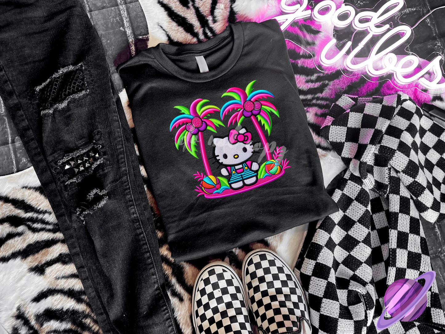 TROPICAL KITTY 2 TEE