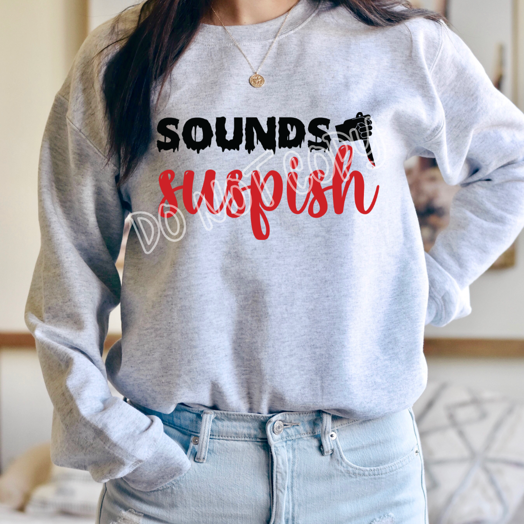 SOUNDS SUSPISH - CREWNECK SWEATSHIRT