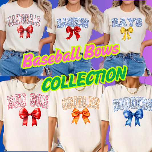 BASEBALL BOW COLLECTION (MULTIPLE OPTIONS)