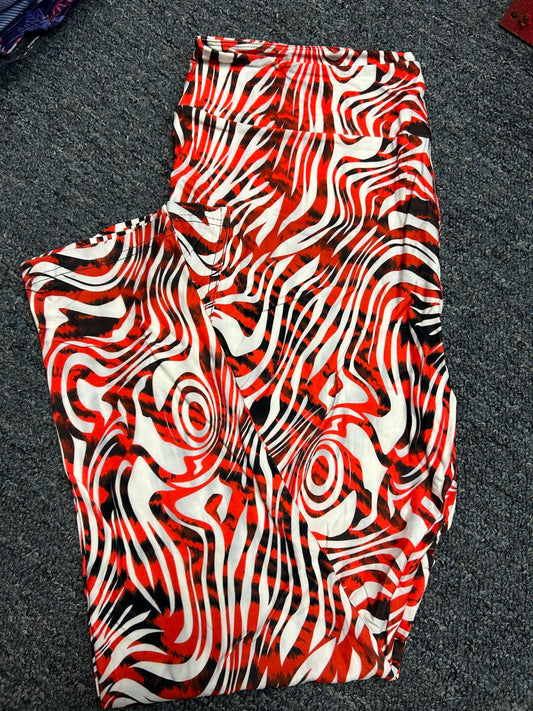 denim wild red zebra Patch