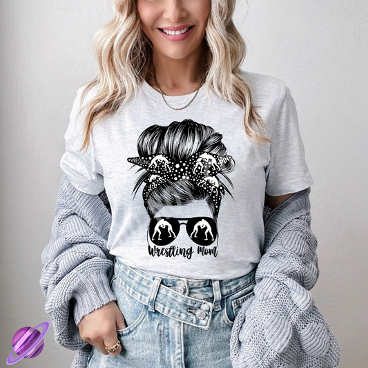 WRESTLING MOM BOW TEE