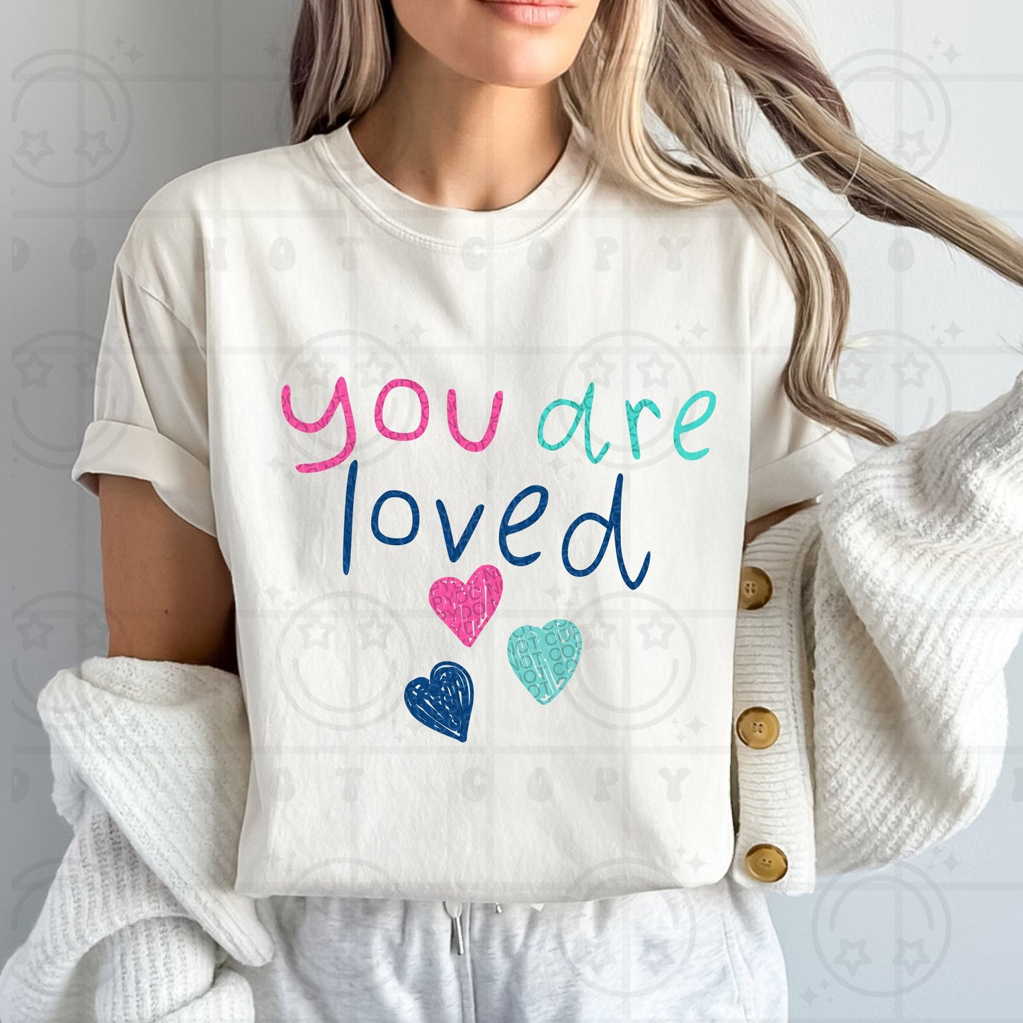 YOU ARE LOVED DOODLE TEE