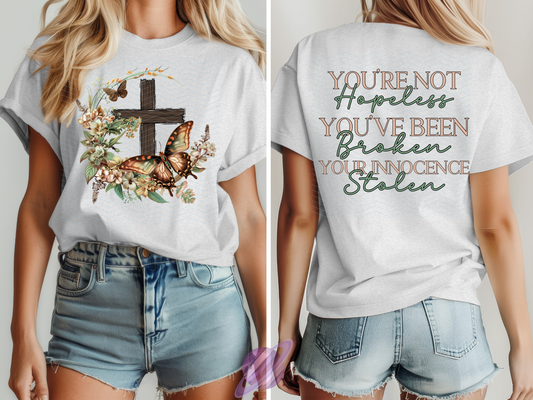 NOT HOPELESS DOUBLE SIDED TEE