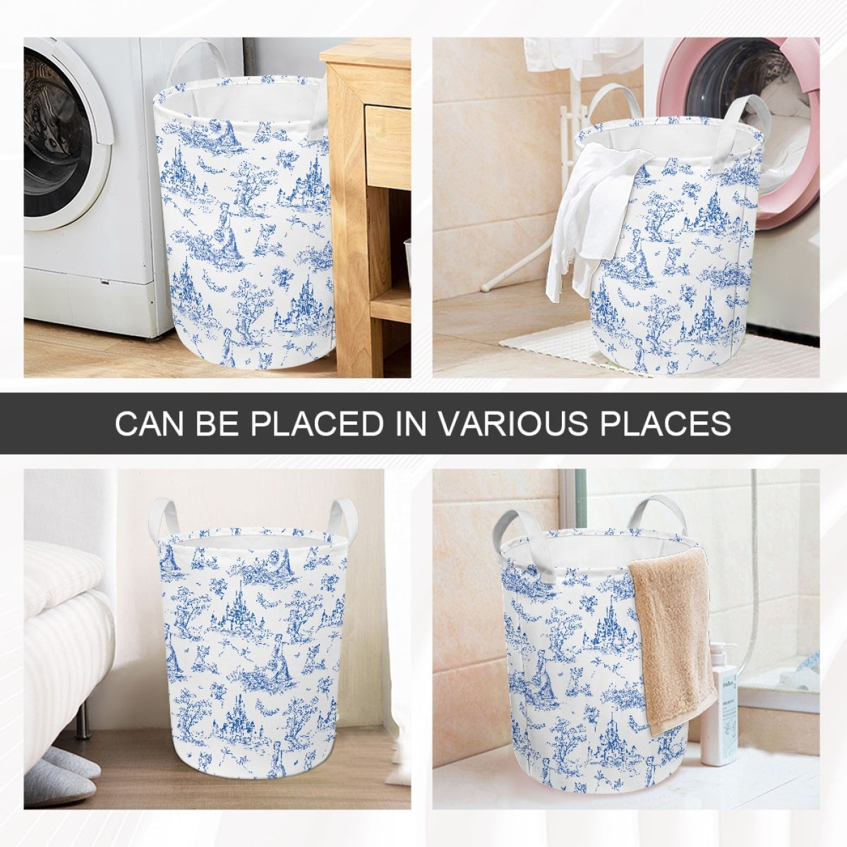 STORAGE BASKET RUN-BAT DAMASK-3 SIZES-PREORDER CLOSING 8/5