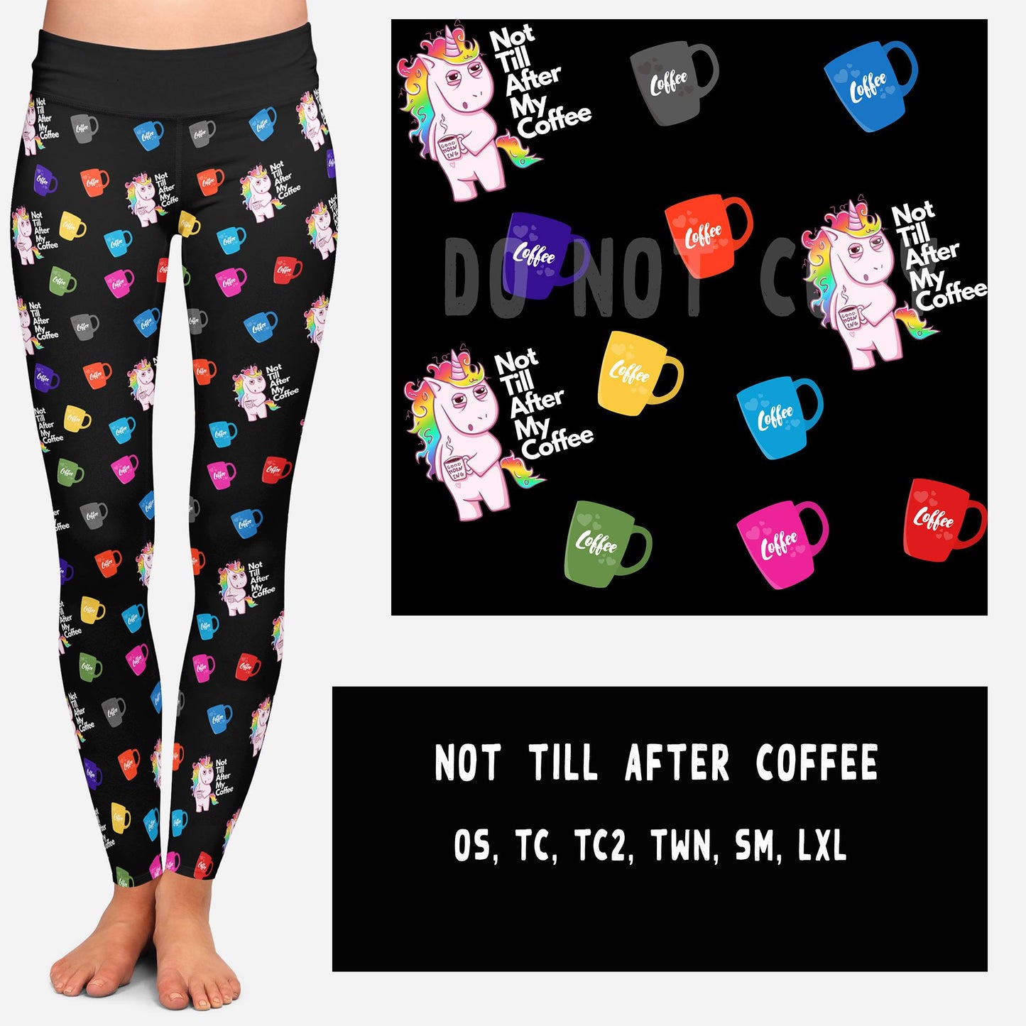 NOT TILL AFTER COFFEE LEGGINGS AND JOGGERS