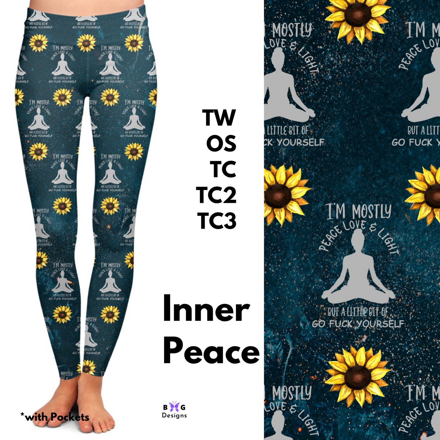 Inner Peace - Leggings with Pockets