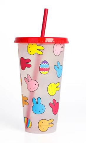 RTS - Red Bunny Color Changing Cups