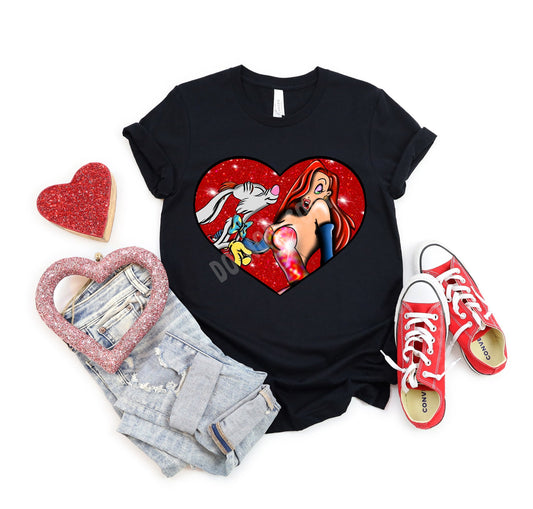 LOVE IN THE AIR-PUCKER UP- UNISEX TEE ADULTS/KIDS