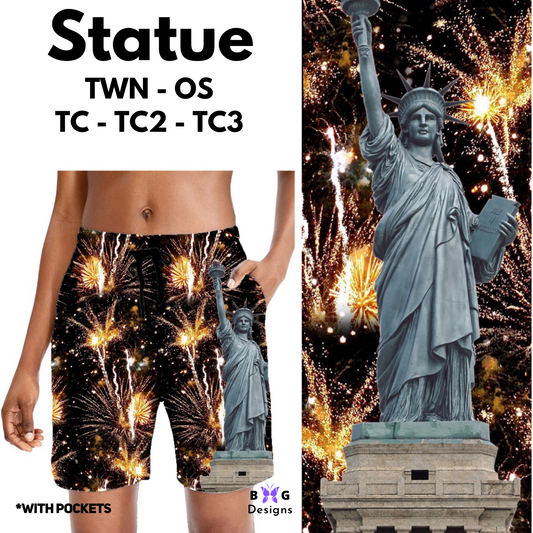 Lady Liberty Statue - Jogger Shorts