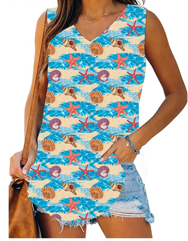 PPO RUN-BEACH STROKES- LOUNGE TANK