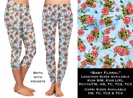 Baby Floral - Leggings & Capris