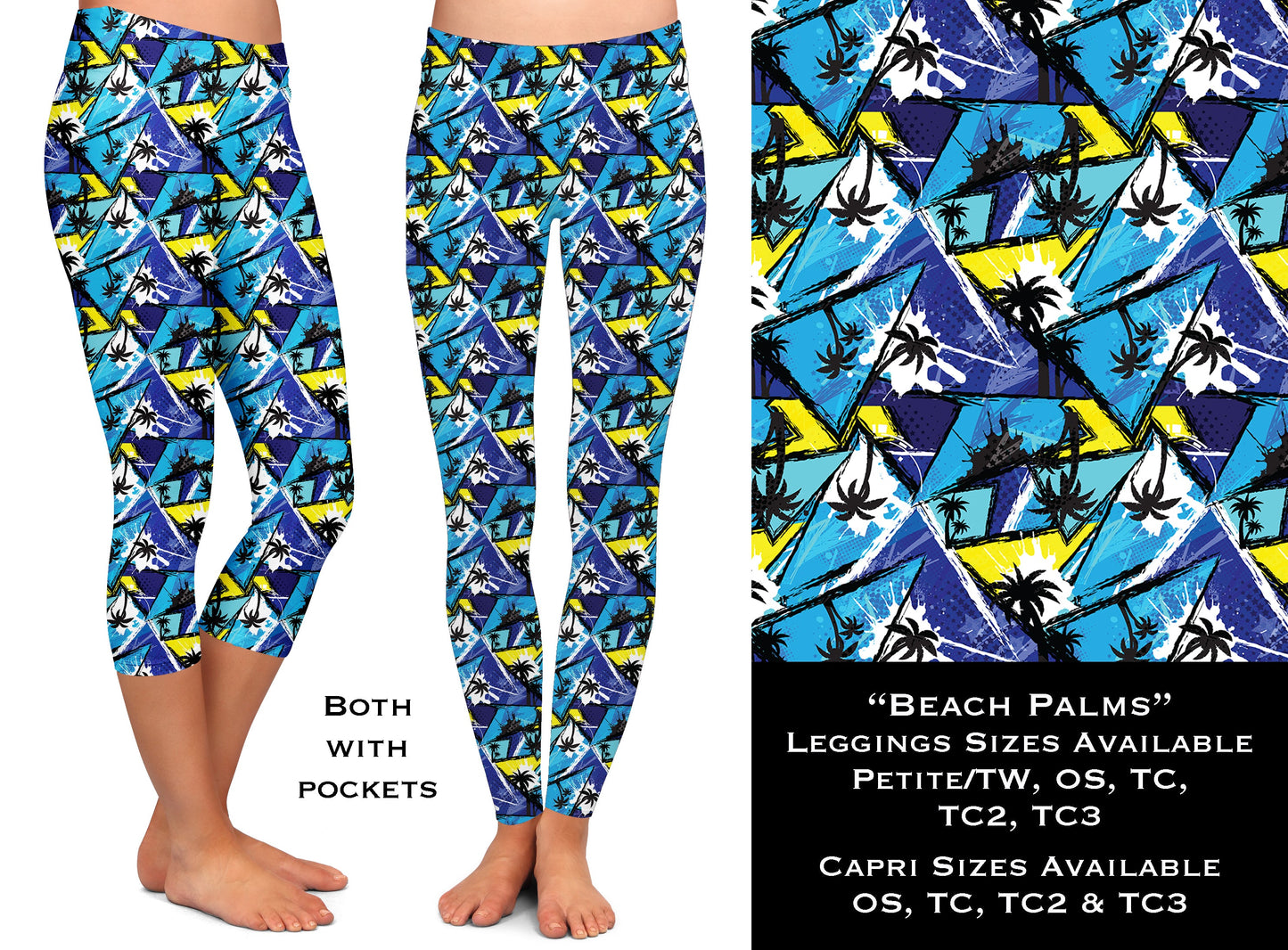 Beach Palm - Leggings & Capris