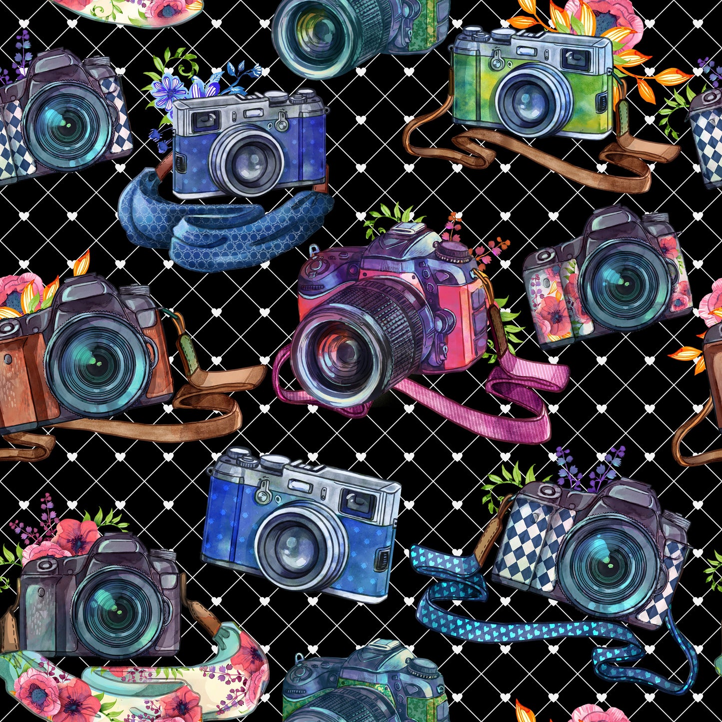 Colorful Cameras - Leggings & Capris